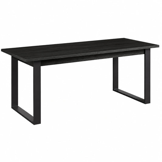 Tavolo Allungabile della Linea VITRUVIA da 8 a 10 Posti, Tavolo Sala Da Pranzo e Cucina Allungabile, (LxAxP) 180 × 76 × 91 cm, Colore Nero chalet