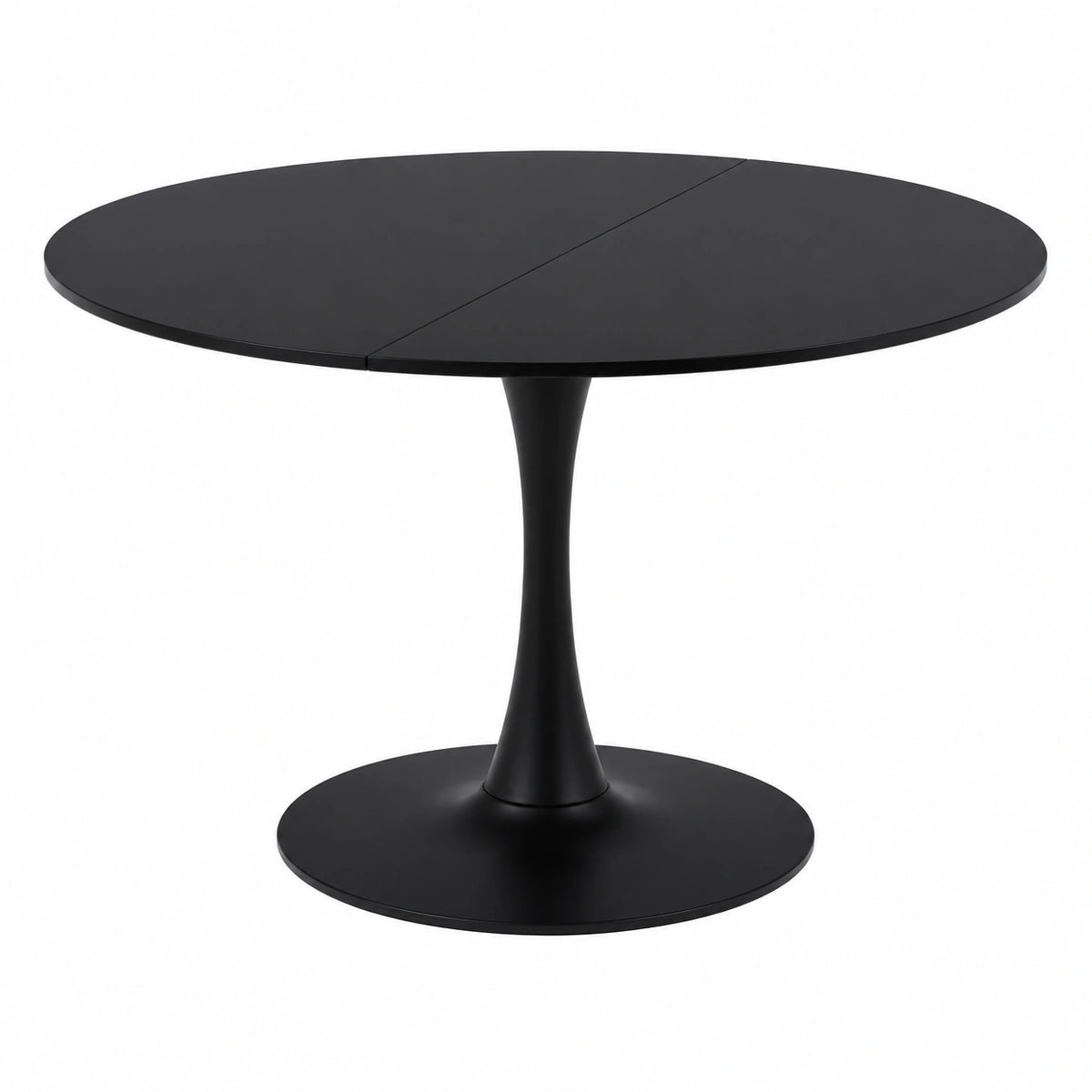 Tavolo da pranzo rotondo moderno 110 cm con piedistallo in a tulipano, tavolo per il tempo libero Mid-Century per cucina, sala da pranzo e soggiorno