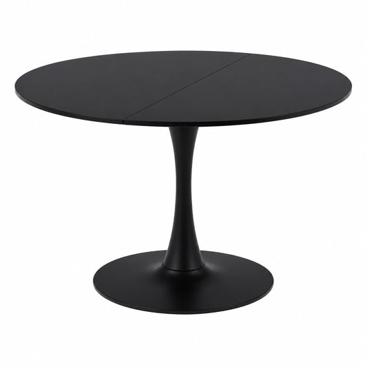 Tavolo da pranzo rotondo moderno 110 cm con piedistallo in a tulipano, tavolo per il tempo libero Mid-Century per cucina, sala da pranzo e soggiorno